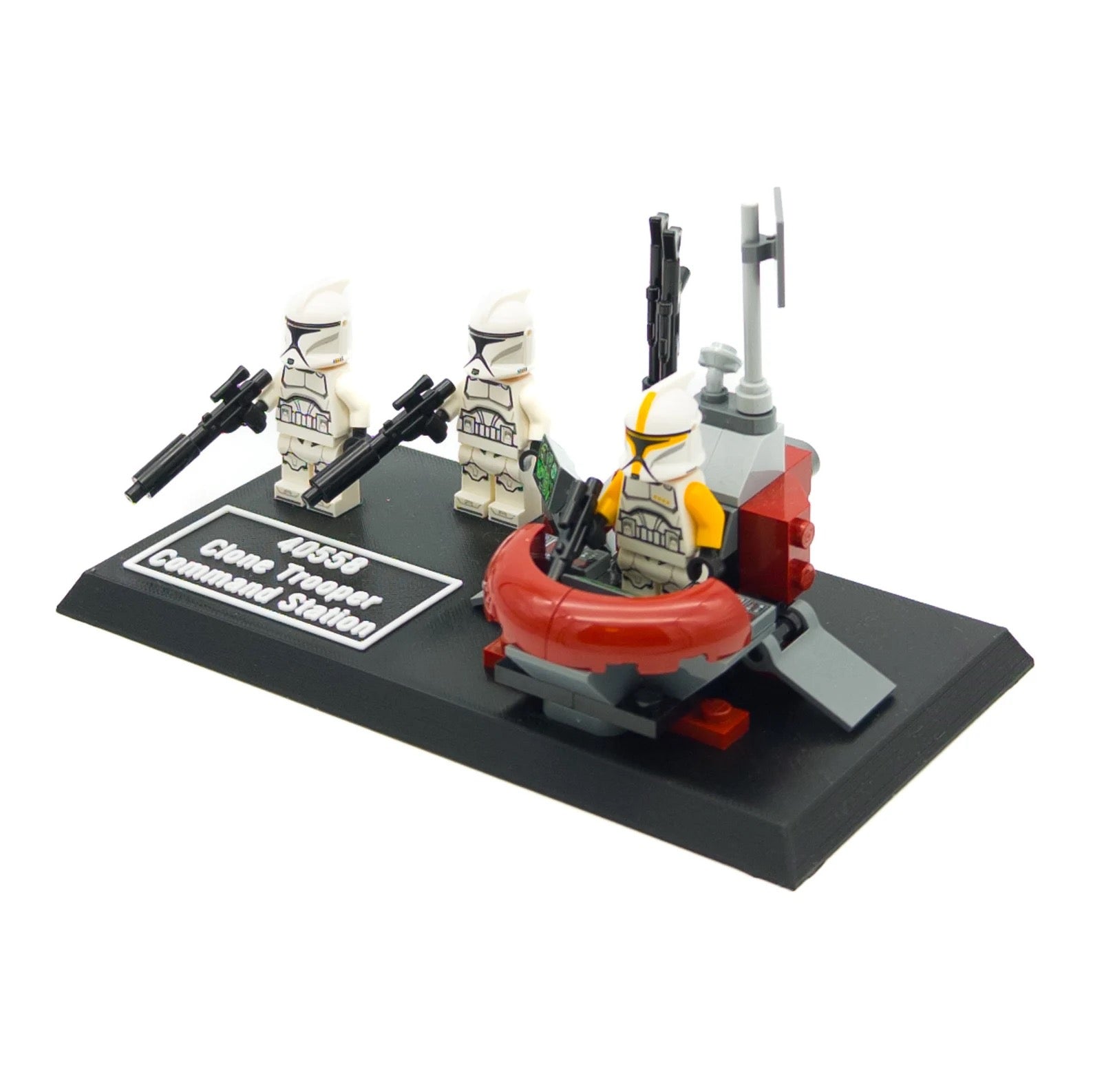 Display Stand for Lego Star Wars 40558 Clone Trooper Command Station