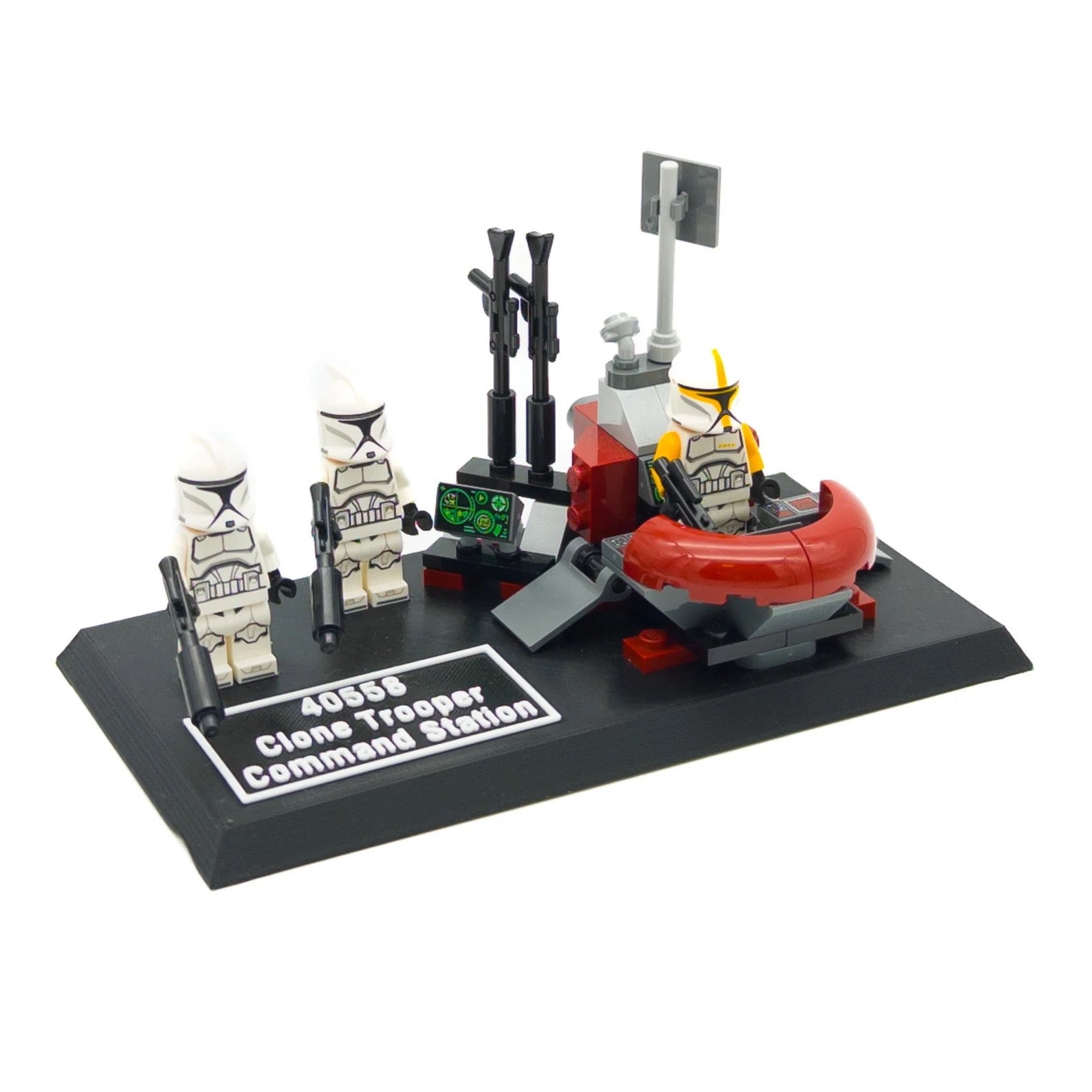 Display Stand for Lego Star Wars 40558 Clone Trooper Command Station