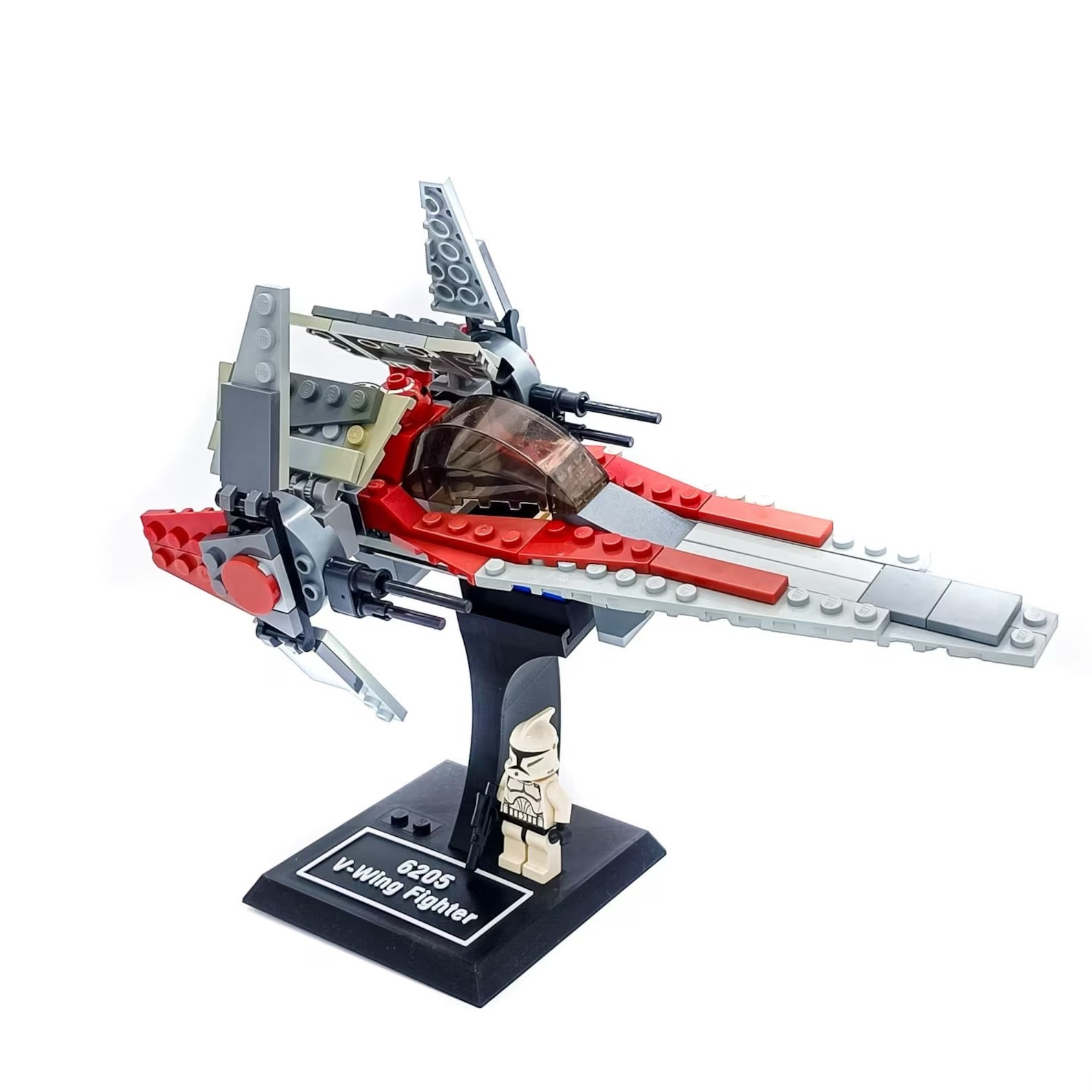 Display Stand for Lego Star Wars 6205 / 7915 / 75039 V-Wing Starfighter