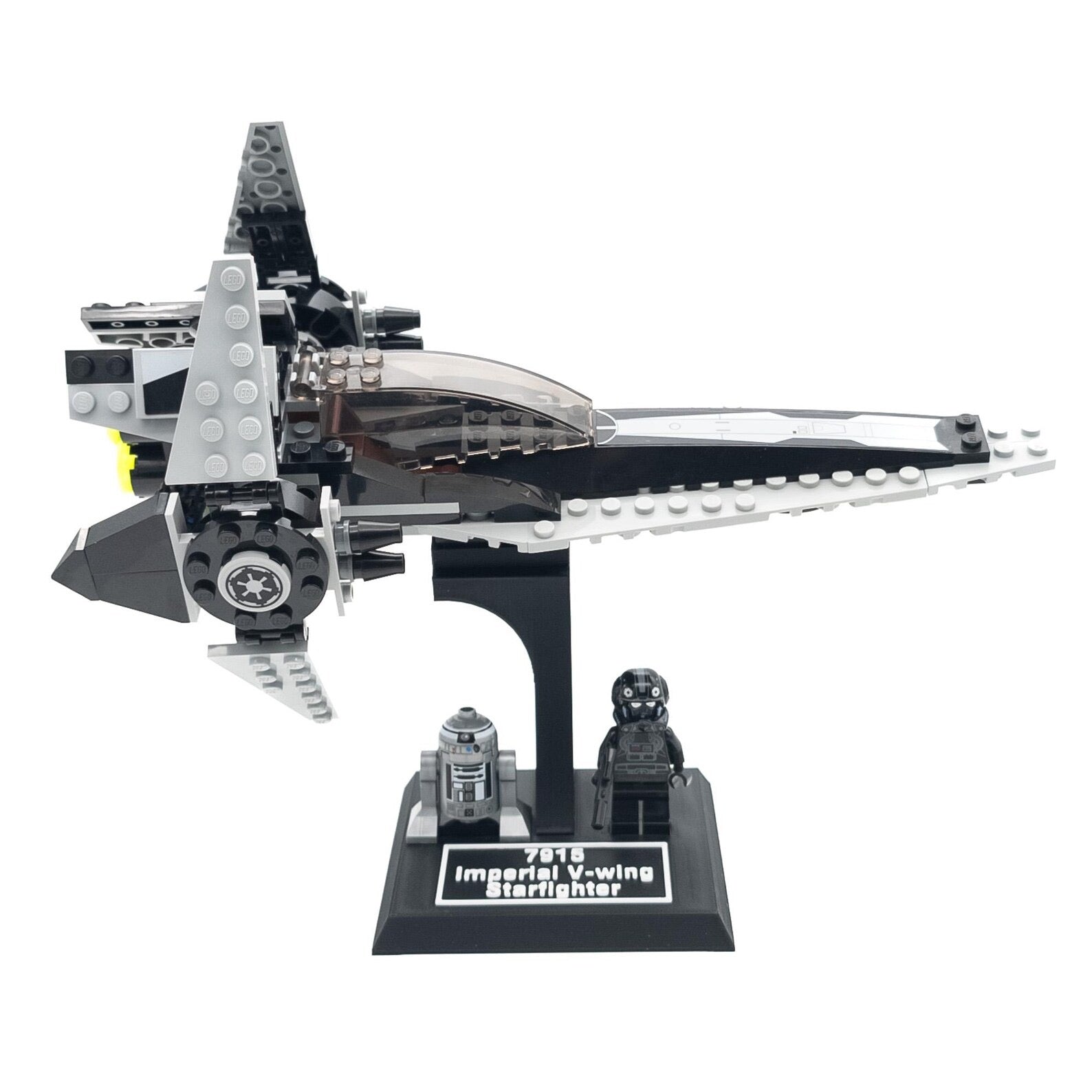 Display Stand for Lego Star Wars 6205 / 7915 / 75039 V-Wing Starfighter