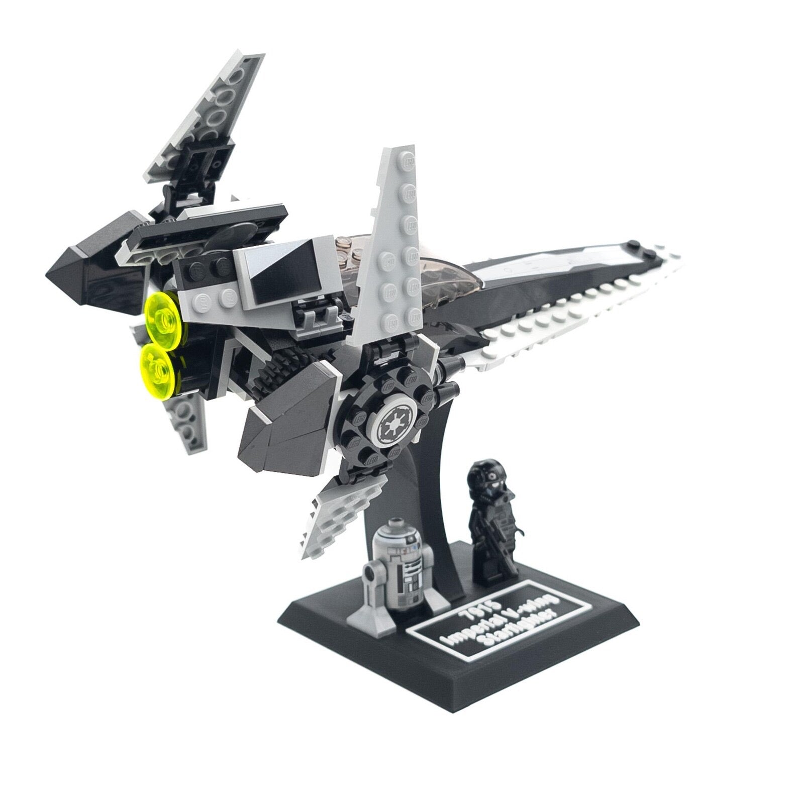 Display Stand for Lego Star Wars 6205 / 7915 / 75039 V-Wing Starfighter