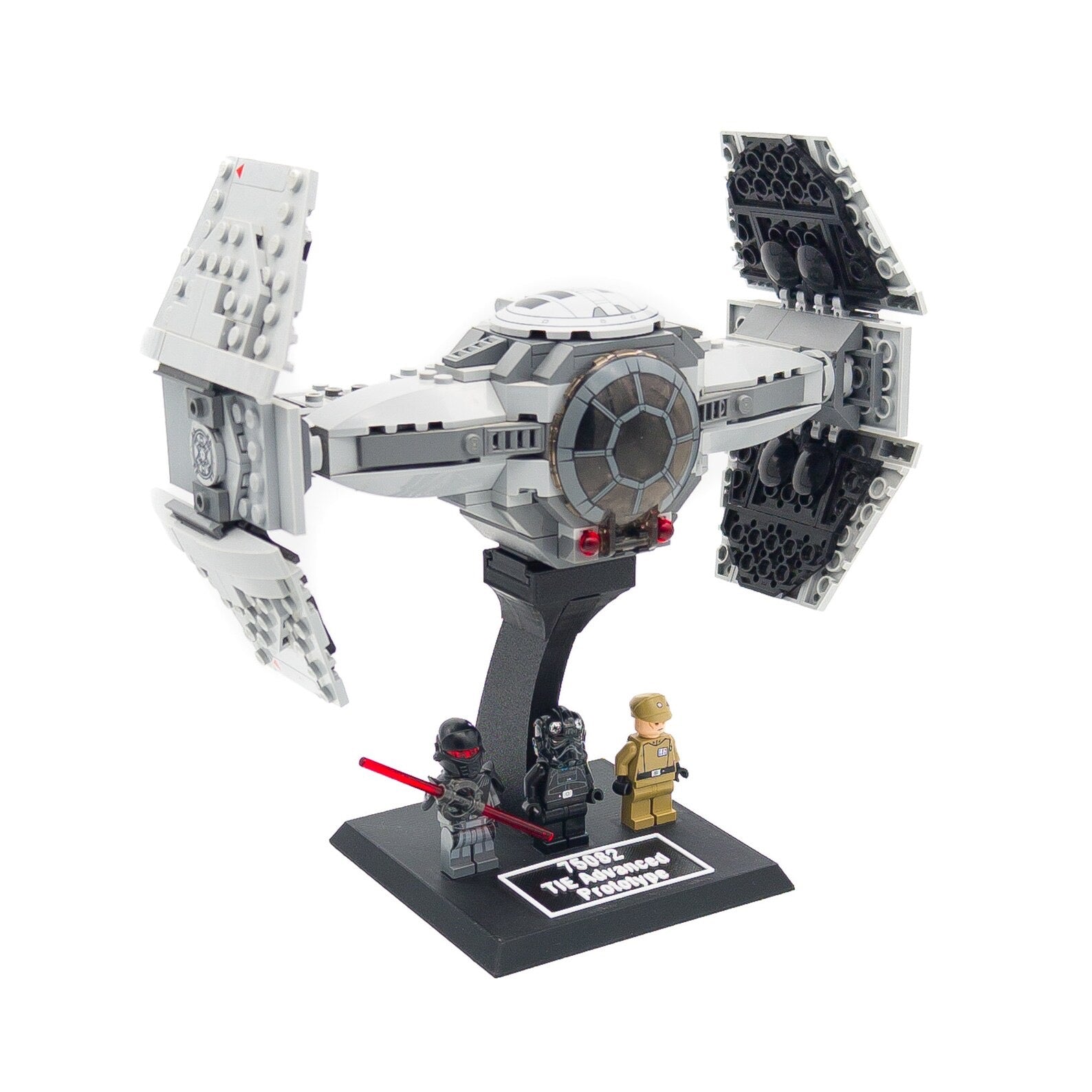Display Stand for Lego Star Wars 75082 TIE Advanced Prototype
