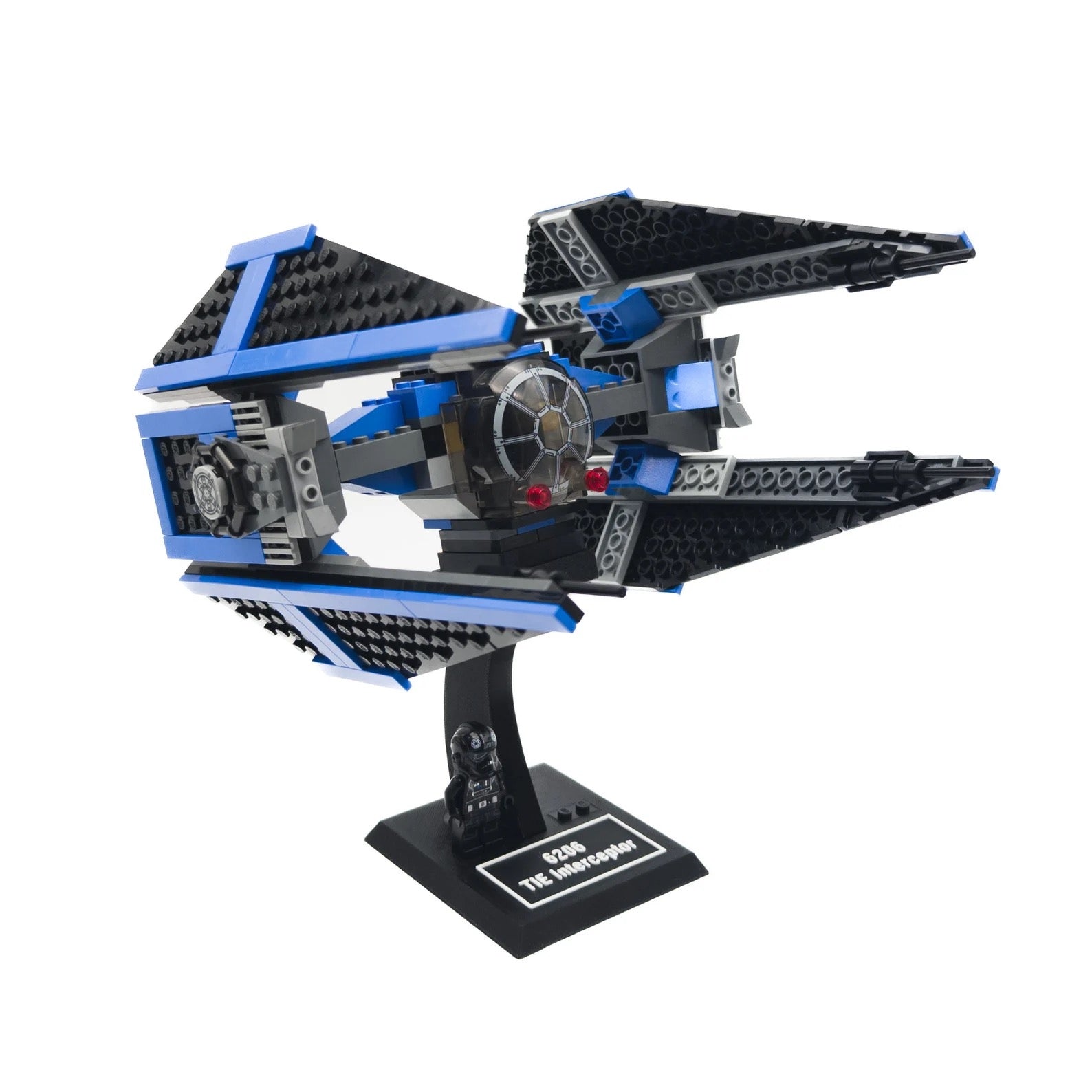 Display Stand for Lego Star Wars 6206 TIE Interceptor / 75240 Major Vonreg's TIE Fighter