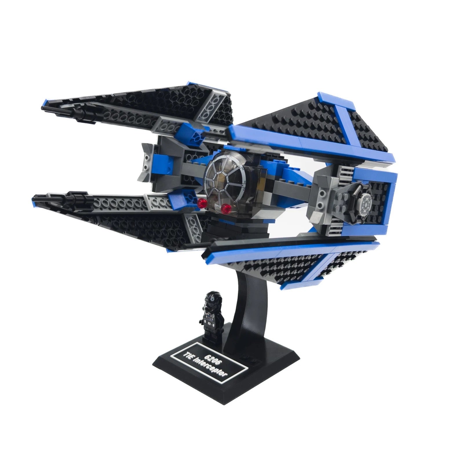 Display Stand for Lego Star Wars 6206 TIE Interceptor / 75240 Major Vonreg's TIE Fighter