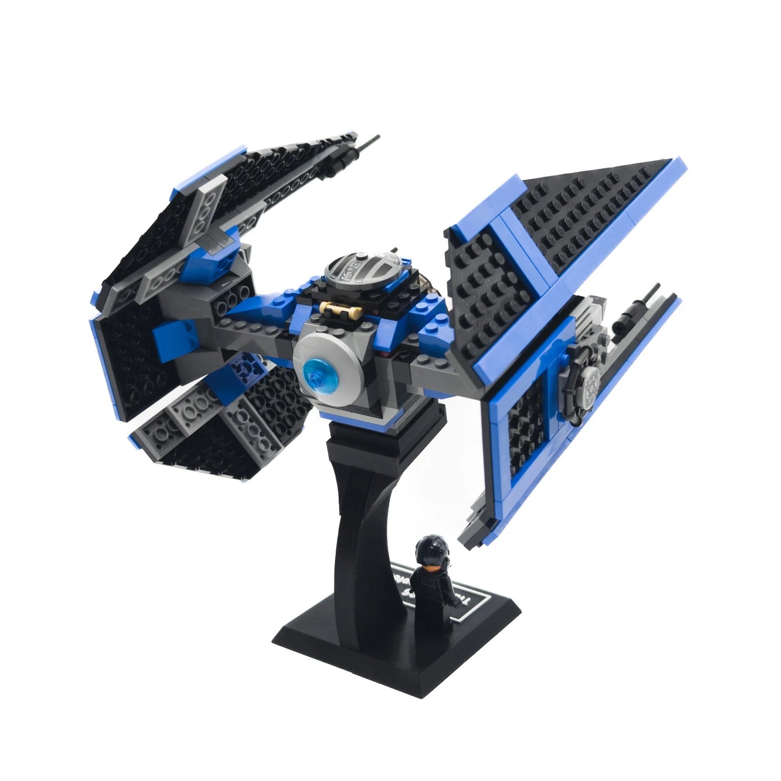 Display Stand for Lego Star Wars 6206 TIE Interceptor / 75240 Major Vonreg's TIE Fighter