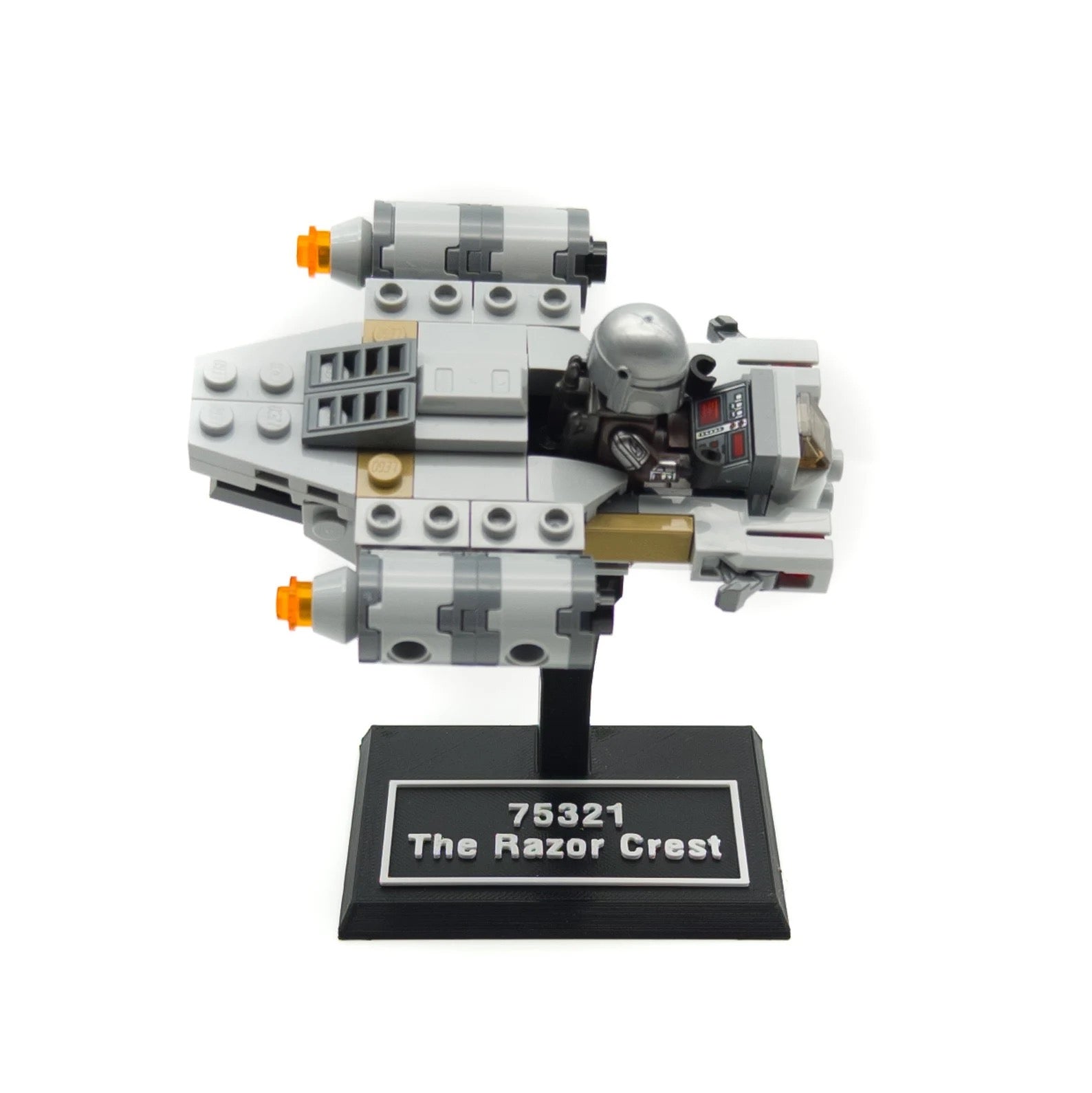 Display Stand for Lego Star Wars 75321 The Razor Crest Microfighter