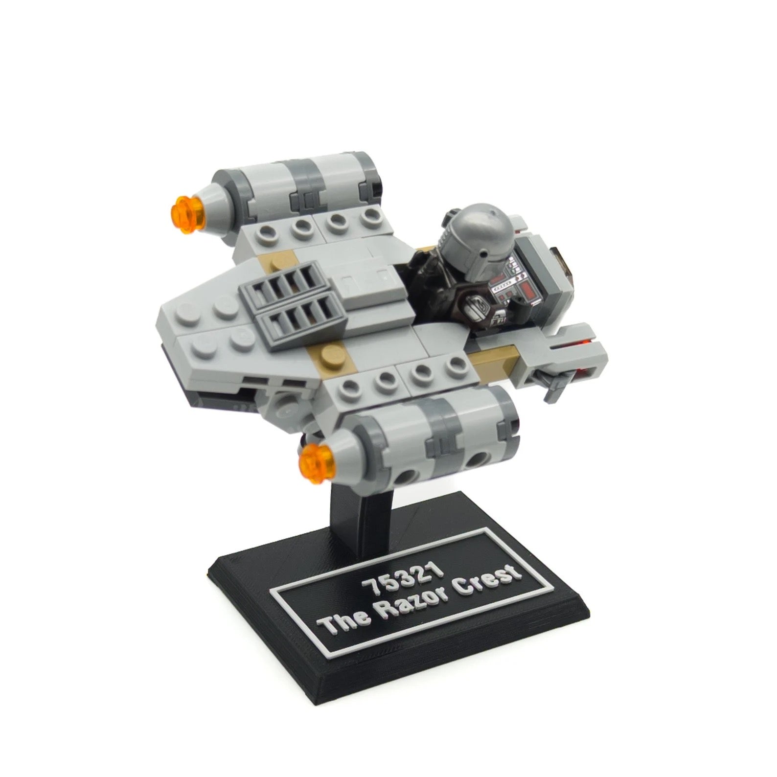 Display Stand for Lego Star Wars 75321 The Razor Crest Microfighter