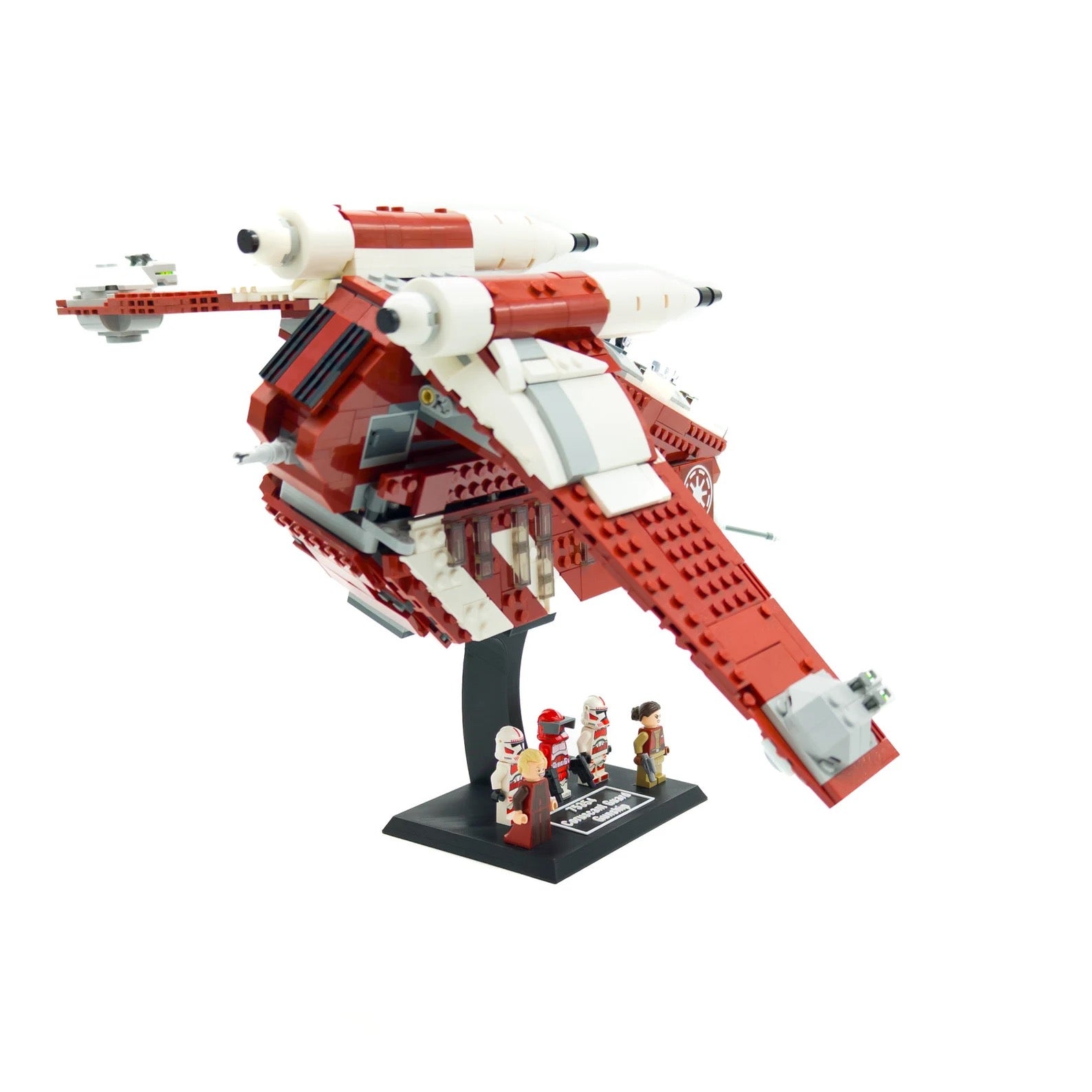 Display Stand for Lego Star Wars 75354 Coruscant Guard Gunship