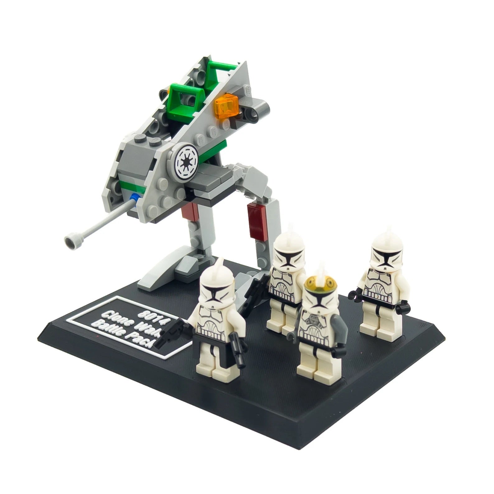 Display Stand for Lego Star Wars 8014 Clone Walker Battle Pack