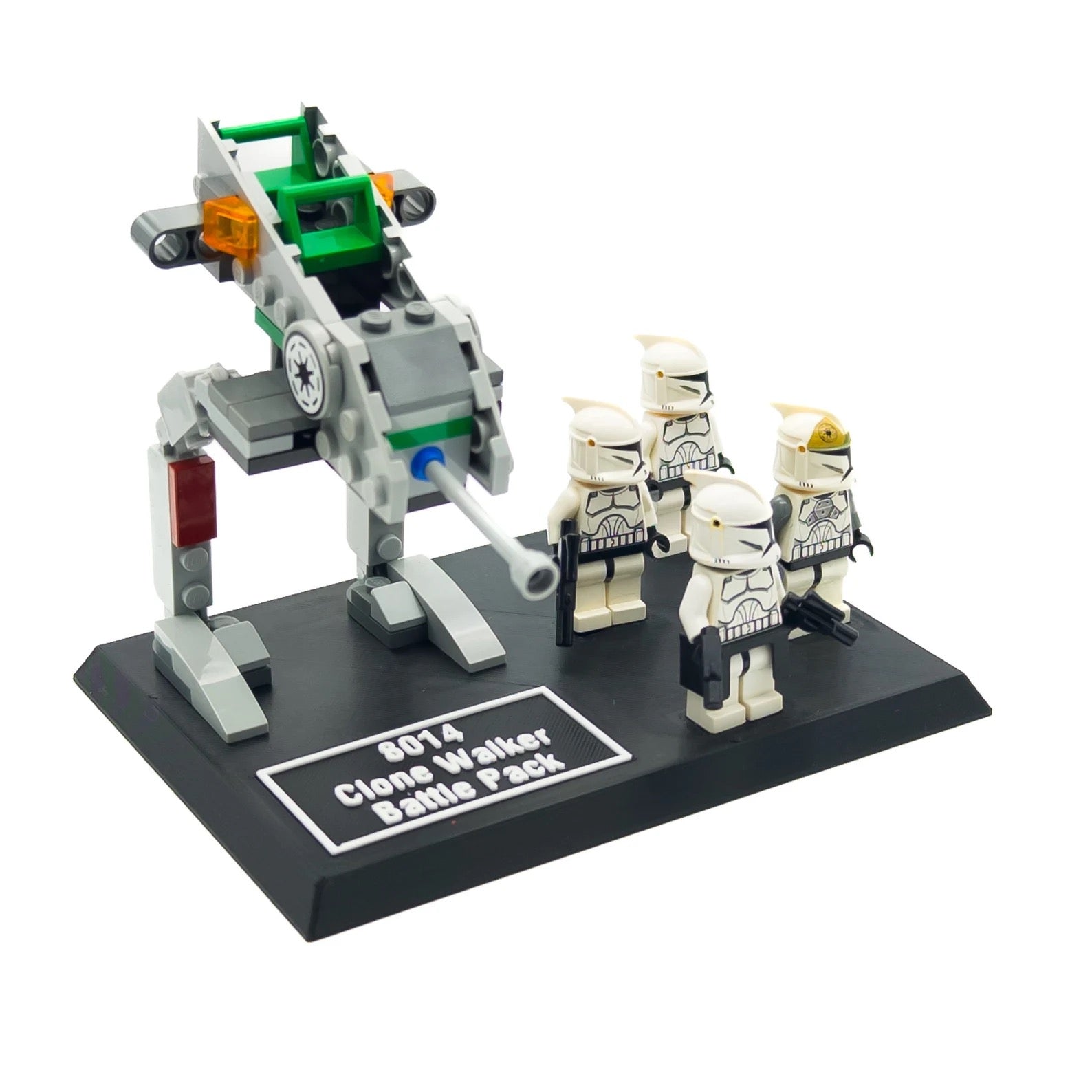 Display Stand for Lego Star Wars 8014 Clone Walker Battle Pack