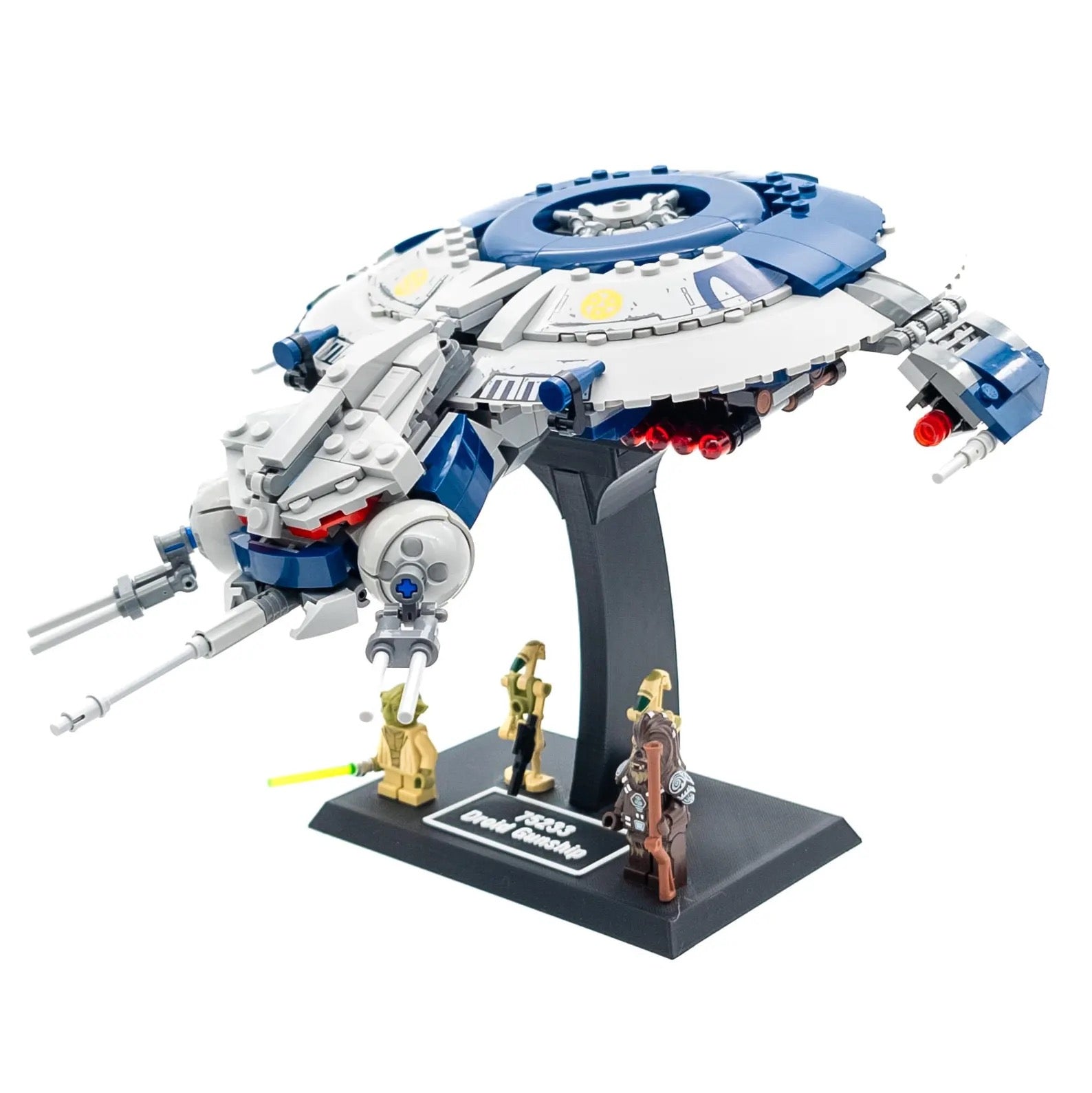 Display Stand for Lego Star Wars 75233 Droid Gunship