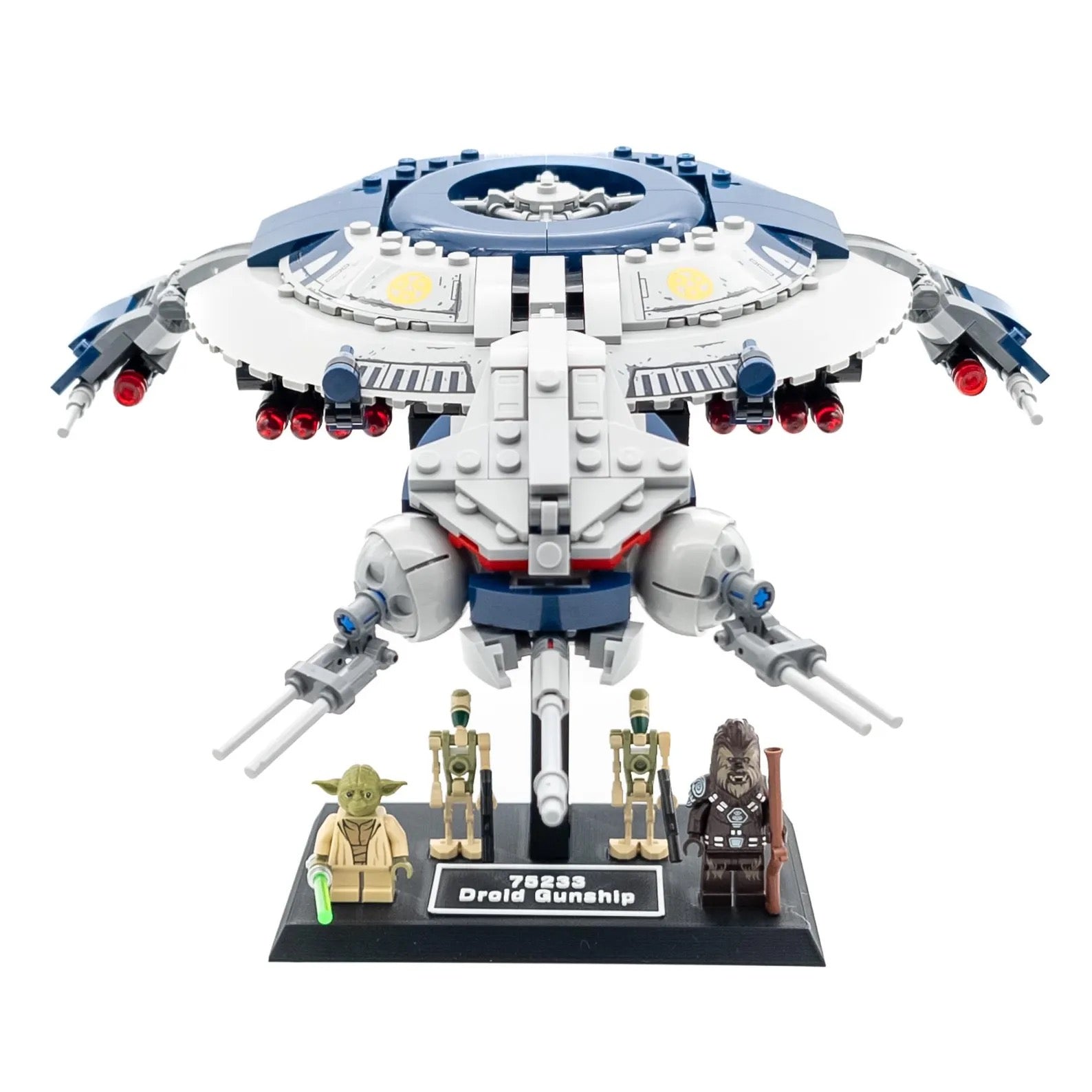 Display Stand for Lego Star Wars 75233 Droid Gunship