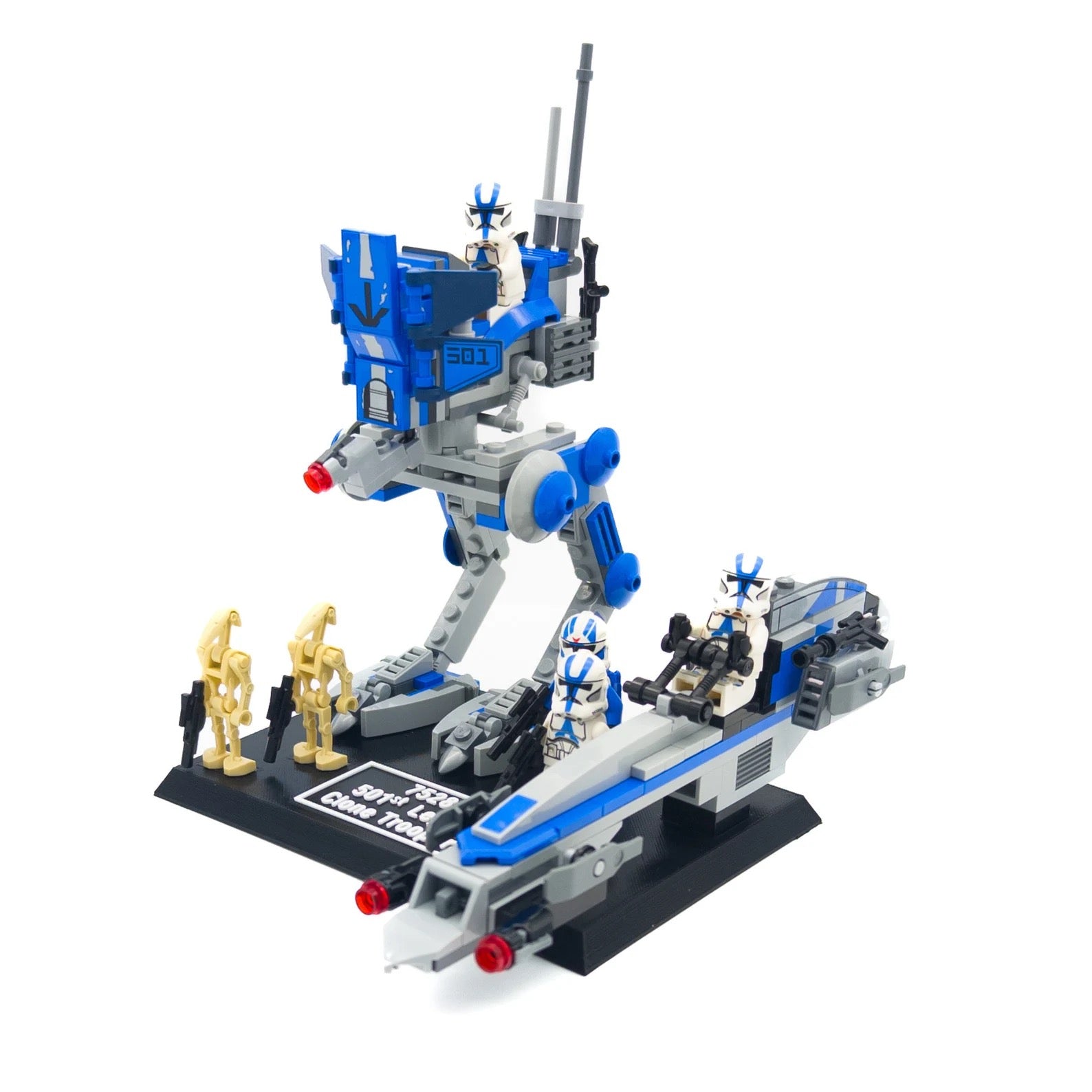 Display Stand for Lego Star Wars 75280 501st Legion Clone Troopers