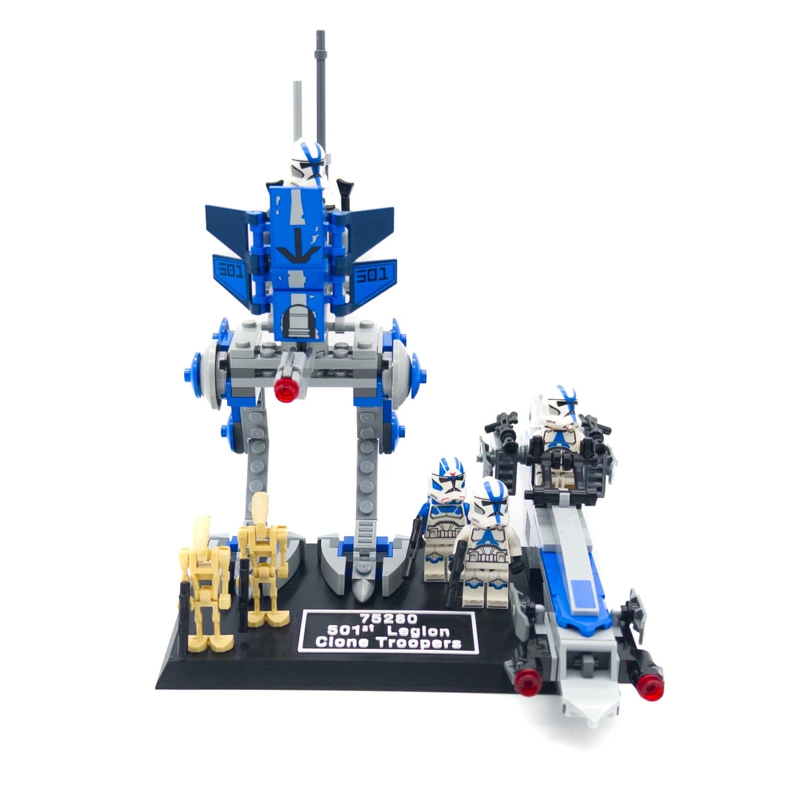 Display Stand for Lego Star Wars 75280 501st Legion Clone Troopers