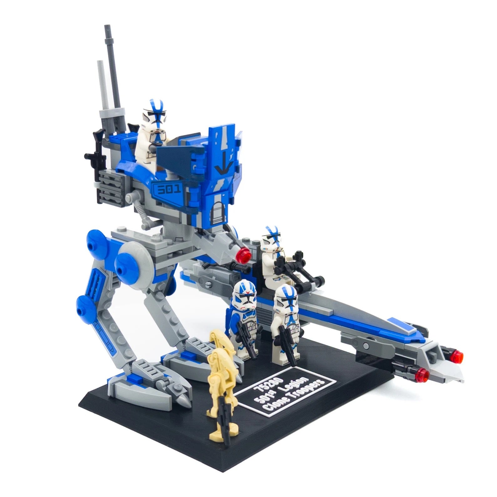 Display Stand for Lego Star Wars 75280 501st Legion Clone Troopers