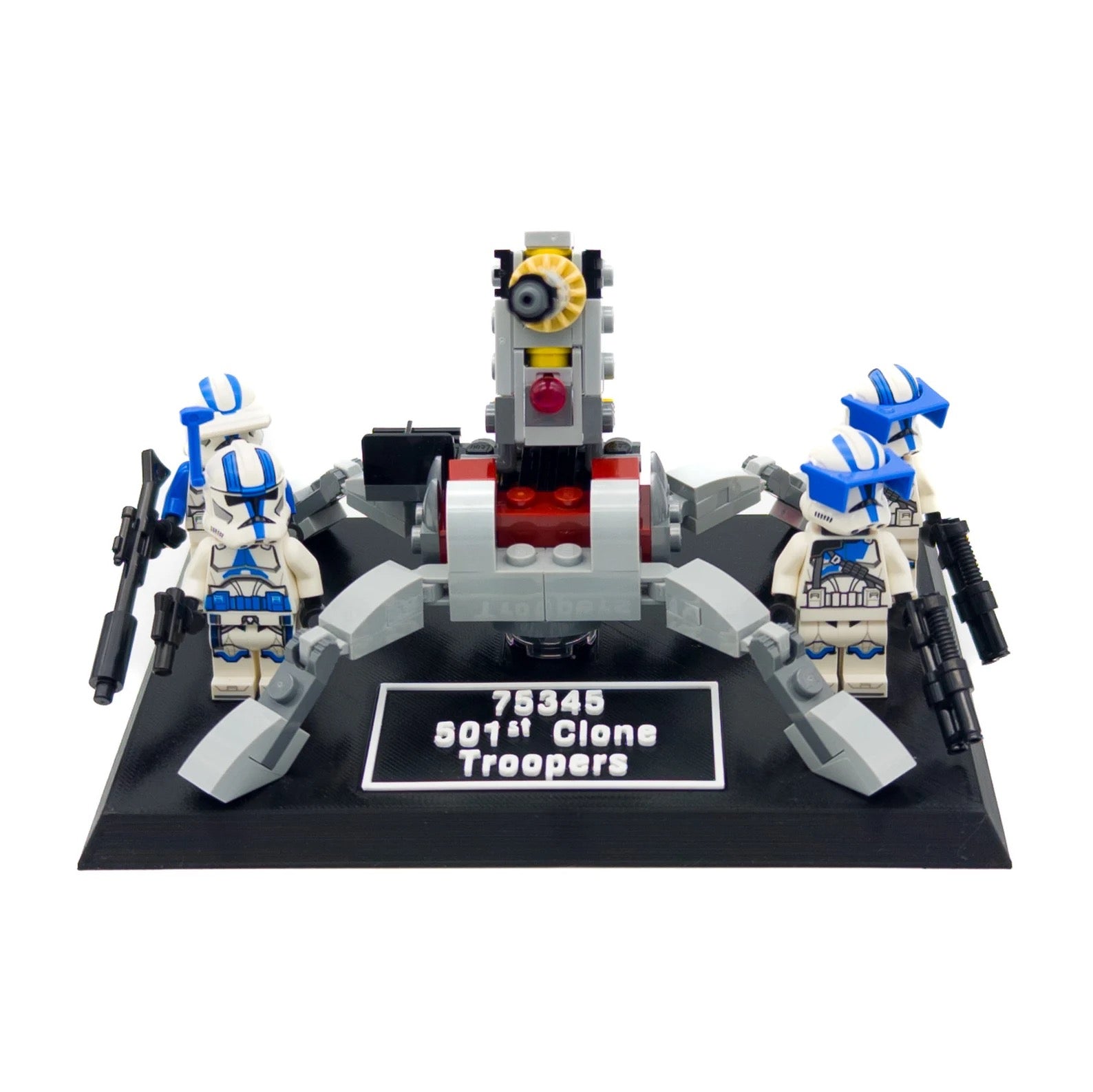 Display Stand for Lego Star Wars 75345 501st Clone Troopers Battle Pack