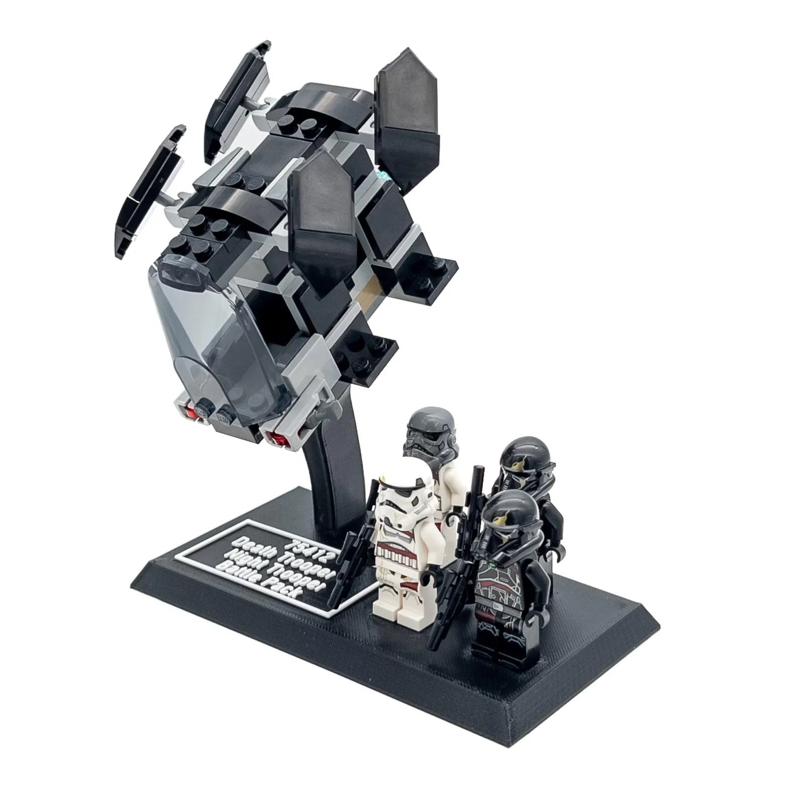 Display Stand for Lego Star Wars 75412 Death Trooper & Night Trooper Battle Pack