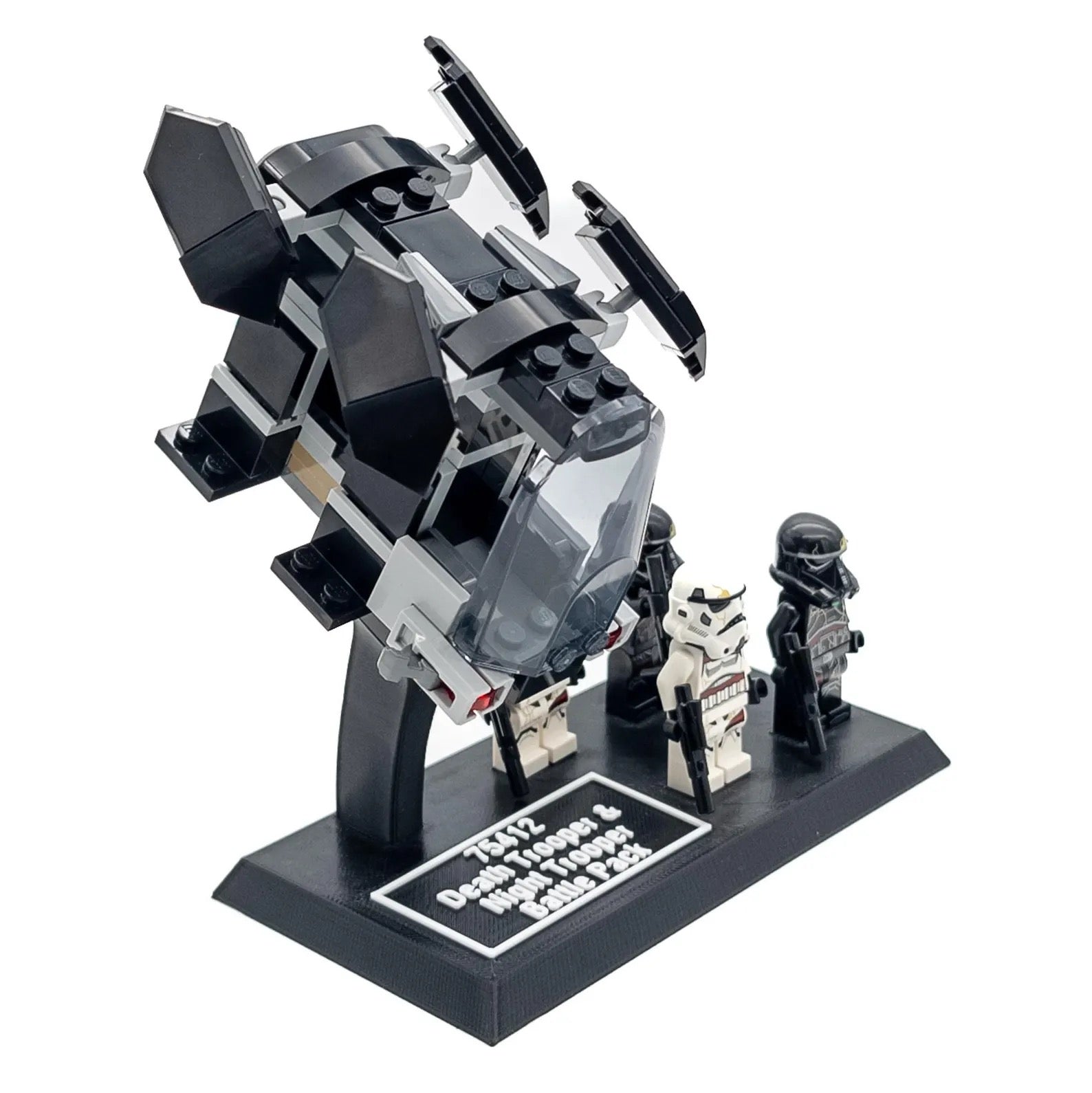 Display Stand for Lego Star Wars 75412 Death Trooper & Night Trooper Battle Pack