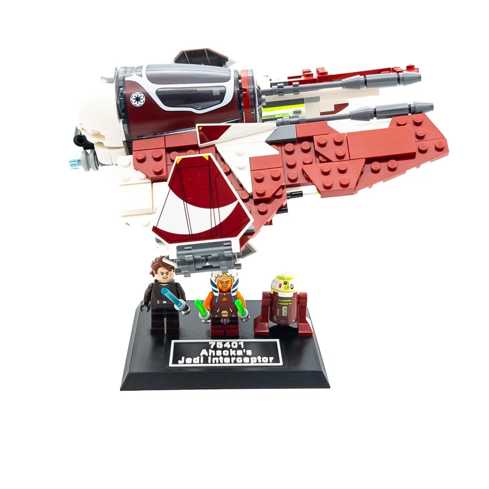 Display Stand for Lego Star Wars 75401 Ahsoka's Jedi Interceptor