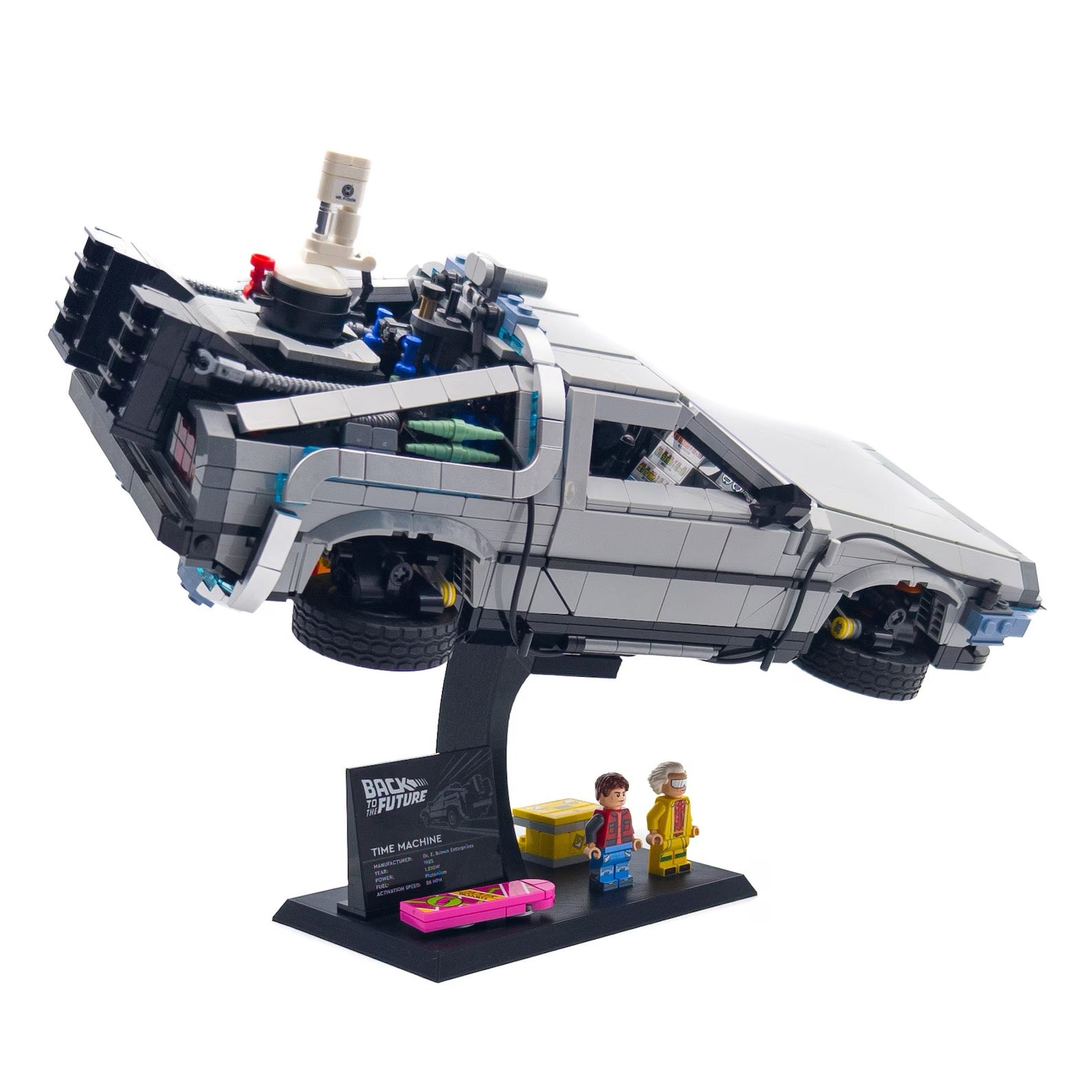 Display Stand for Lego 10300 DMC-12 DeLorean Time Machine from Back to the Future