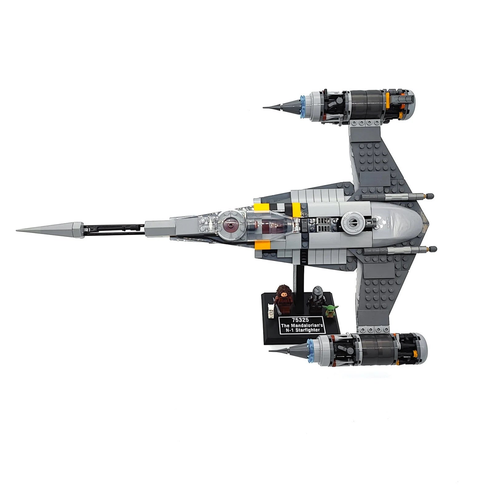 Display Stand for Lego Star Wars 75325 The Mandalorian's N-1 Starfighter