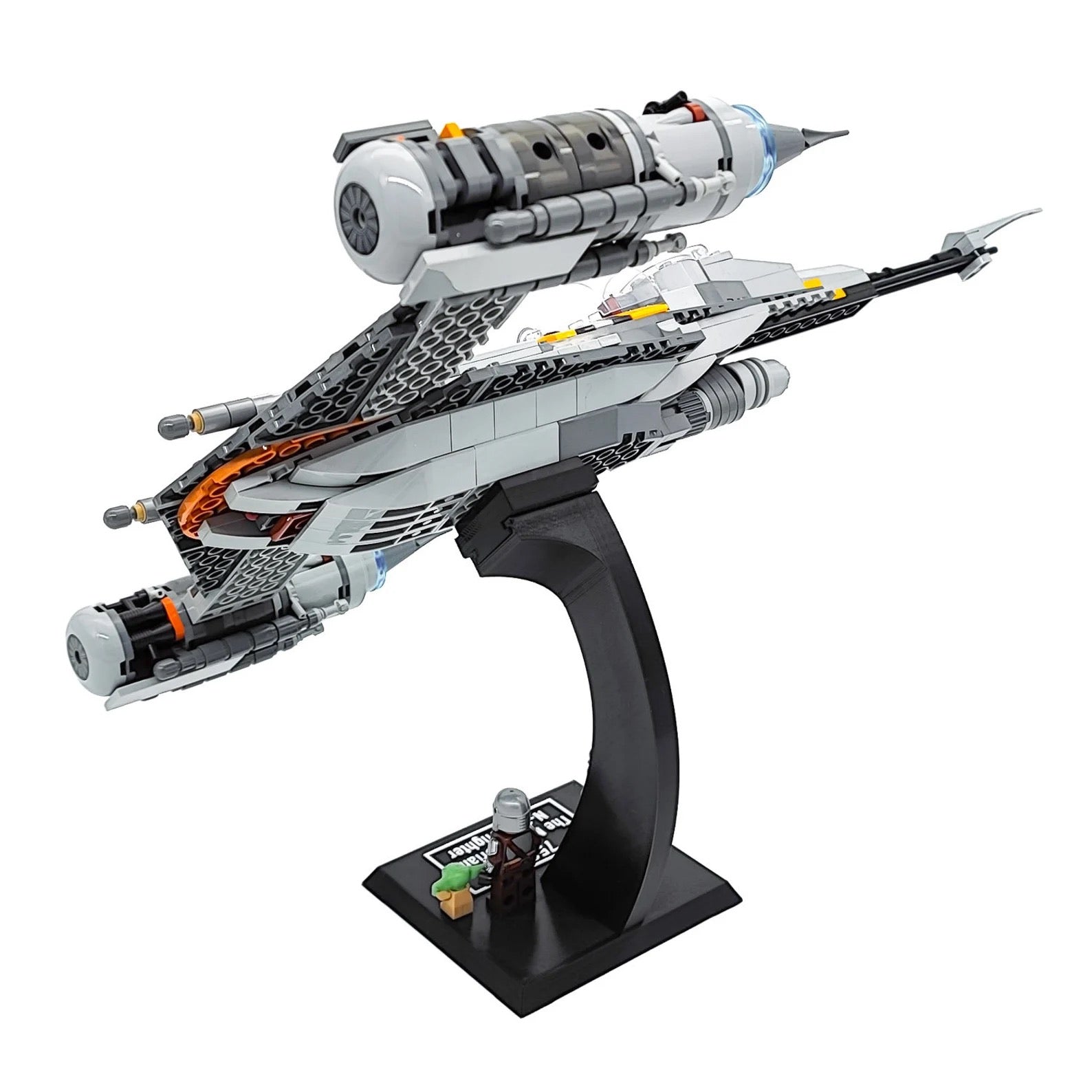 Display Stand for Lego Star Wars 75325 The Mandalorian's N-1 Starfighter